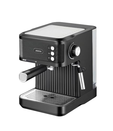 Jocca - Cafetera Espresso 850W con Bomba de 20 Bares y Vaporizador