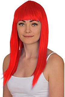 Ladies Long Straight Wig Fancy Dress Accessory Cosplay Party Wigs (Blonde)