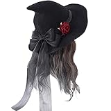 Utilisation large: le chapeau de sorcière peut être utilisé dans la fête d'Halloween, les carnavals, les décorations de cosplay, d'autres festifs, etc.