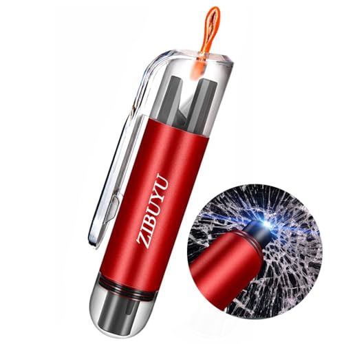 ZIBUYU-Car-Window-Breaker-Emergency-Hammer-Escape-Tool-With-LED ZIBUYU Car Window Breaker, Emergency Hammer Escape Tool With LED - Image 1