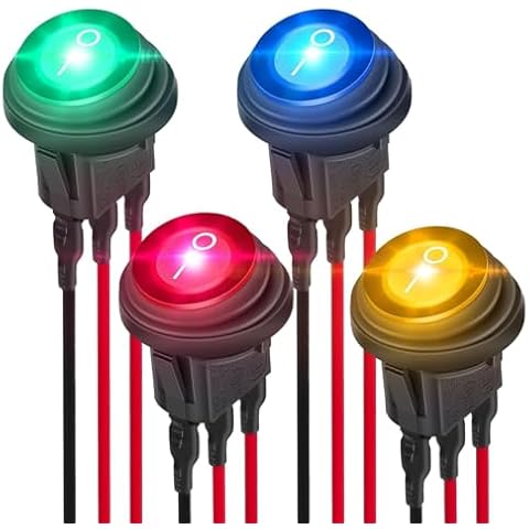 EEEKit 12V 20A LED Rocker Switches Set Cover