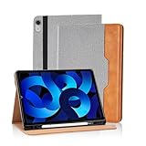 APPARENCE ÉLÉGANTE : L'étui pour iPad Air 5e/4e Génération est conçu dans un style professionnel minimaliste avec d'excellents effets visuels. La touche premium donne à votre tablette un aspect plus spacieux, élégant et intemporel.