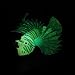 ViaGasaFamido Aquarium Decoration, Artificial Glowing Lion Fish Luminous Simulation Animal Ornaments Unterwater Fish Landscape Ornament(Blue)