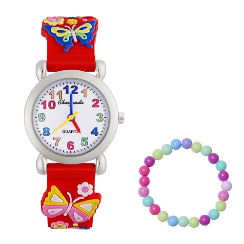 MUXIJIA Kinder Uhren für Mädchen ab 3-10 Jahre, Analog Quarz...