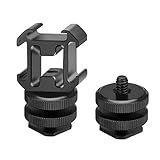 blitzadapter sony PAKET: 1 Stück Dreifach Blitzschuh Adapter, 2 Stück Gewinde Blitzschuhadapter