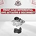 Front Axle Differential Actuator Disconnect 4WD, AWD - Replaces 12471631, 12471623, 15884292, 600115, 600-103 - Compatible with Chevy, Buick, GMC Vehicles - Rainier, Trailblazer, Envoy, XUV, Ascender