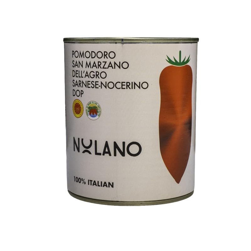 Tomates pelados enteros DOP San Marzano en lata - Formato grande - 800g - Peso escurrido 520g g