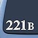 Sherlock Holmes Inpsired 221B Baker Street Sticker Decal Notebook Car Laptop 5" (White)