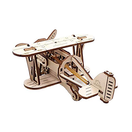 LLDKA 3D Wooden Puzzle DIY 3D puzzle mechanics Jigsaw Puzzle Construction Kit for Children and Adults