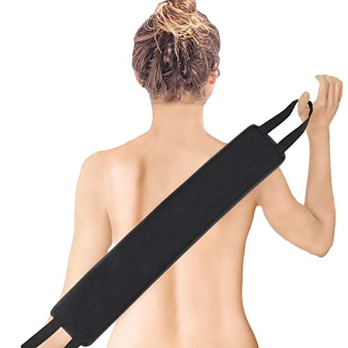 Lotion Applicators for Your Back, Self Tanning Back Applicator Microfiber Self Tanner Tanning Mitt for Self Tan Lotions, Mousses and Creams to Entire Back, Sunscreen Back Applicator (Black)