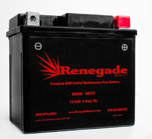 ATV Battery; RGZ7S 130 CCA's; For Honda (06-09, 12-14) TRX450ER Electric Start / (04-09) TRX450R; Part# GTZ7S, PTZ7S, BTZ7S, WPZ7S, YTZ7S