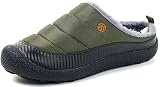Eagsouni Mens Womens House Slippers Winter House Home Shoes with Warm Cozy Plush Lining Slip On Non-