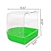 PIVBY Parrot Bath Box Bird Cage Accessory Supplies Bathing Tub for Brids Canary Budgies Parrot (Random Color)