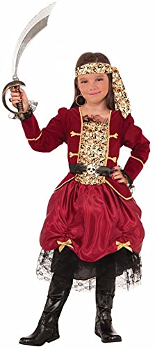 Disfraz infantil de niña pirata, talla pequeña