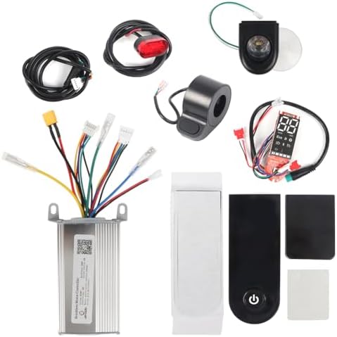 Ovfioaji Scooter Controller Kit for Xiaomi M365 Scooter Parts 350W 36V Control Brakes Electric Scooter Controller Board Kit(Black)