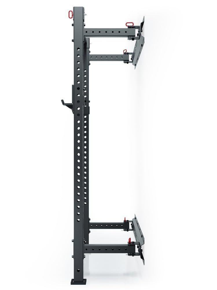 Atletica R7 Wall Rack | Klappbar | Extrem platzsparende Klappfunktion | Hoch belastbar und stabil | Kompatibel mit R7 Anbauteilen | Vielfältige Trainingsmöglichkeiten