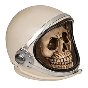 MIK Funshopping Spardose Sparbüchse Im Totenkopf-Design (Schädel mit Astronautenhelm)