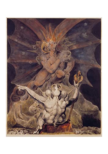 Affiche William Blake The Number of the Beast is 666 pour décorer un salon ou un bureau