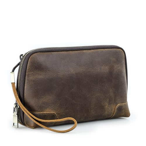 Organizador de cables de cuero para accesorios electrónicos de viaje