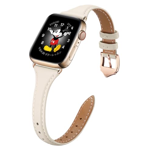 コンパチブル apple watch バンド レディース レザー アップルウォッチ バンド 細い 42mm 40mm 41mm 38mm 44mm 45mm 46mm 49mm 本革 iWatch Ultra3 2 Ultra SE3 2 SE Serie