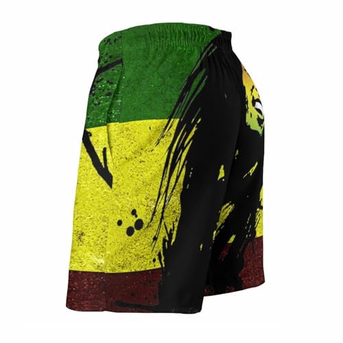 Rasta Reggae Mens Swim Trunks Beach Shorts Quick Dry Bathing Suits And Mesh Lining4