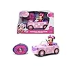 Jada - Disney Radio-Commandée Minnie Roadster - Avance et Recule - Figurine Incluse - A Licence de 3 Ans
