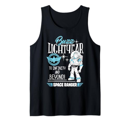 T-shirt sans manches Toy Story rétro, haut Buzz Lightyear en coton léger imprimé vintage