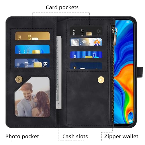Coque Huawei P30 Lite housse portefeuille Nova 4E MAR-LX1A