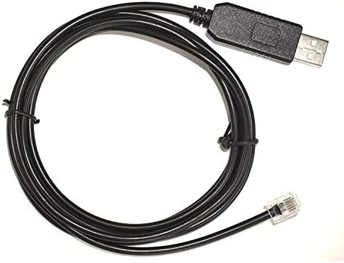 Meade LX200 Telescopes Upgrade Control Console Cable Meade LX200 USB RS232 to 6P4C RJ11 RJ12 Cable(6FT, for Meade LX200)