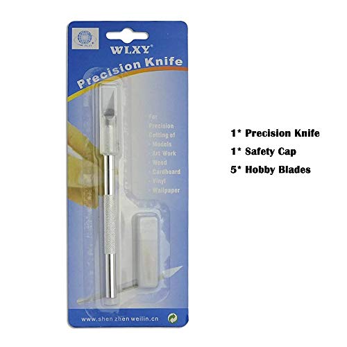 Stainless Steel Precision Knife Set Hobby Knife Razor Tool With 5 Spare Blades For Phone Repair Scrapbooking Stencil Plastic Models #TOP3