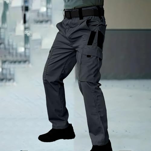 Men's Hiking Tactical Pants Lightweight Workout Joggers Straight Leg Sweatpants Waterproof Outdoor Trousers for Men2