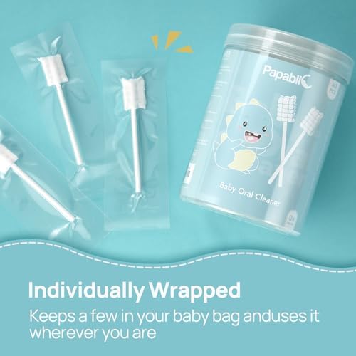 Papablic Baby Tongue Cleaner for Infant Oral Aged 0-2, Disposable, 40 Pack — view 5