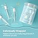 Papablic Baby Tongue Cleaner, Baby Oral Cleaner, Disposable Infant Mouth Cleaner Newborn, Upgrade Gum Cleaner with Paper Handle for Infants Ages 0-2 Years, 40 Pack