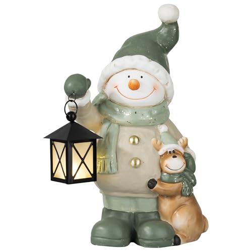 Weihnachtsdeko Figuren Groß 42cm Weihnachtsfiguren Beleuchtet Innen...