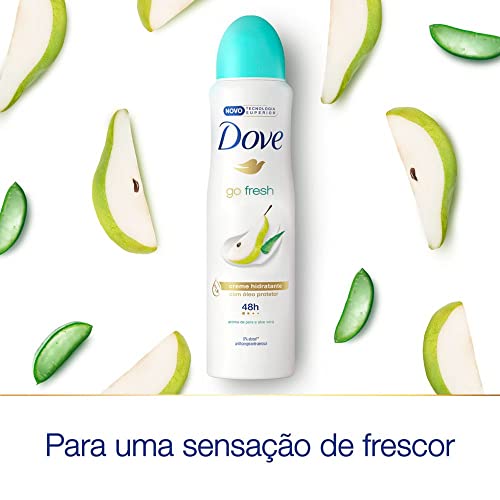Desodorante Antitranspirante Aerosol Dove Go Fresh Pera e Aloe Vera 150ml (A embalagem pode variar)