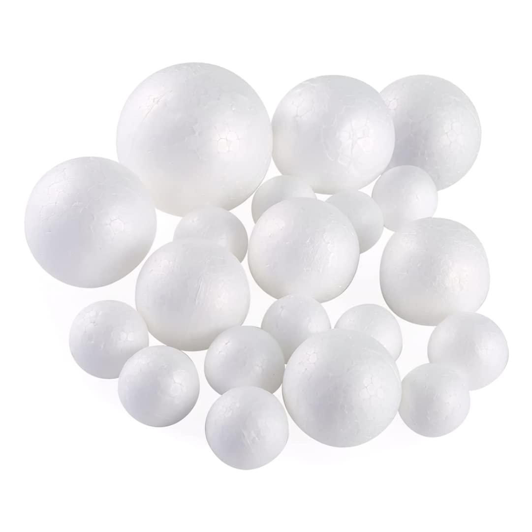 Boules en mousse pour DIY qui ne pèsent rien sur vos branches de sapin