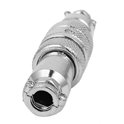 Conector GX16-6 macho y hembra de 16mm para panel de metal de sourcing map 5 uds 3