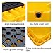 Leak-Proof Polyethylene Drum Pallet with Drainage Grid - Stackable Spill Containment Tray for Oil Drums and Industrial Use 1pc(66x66x15cm)