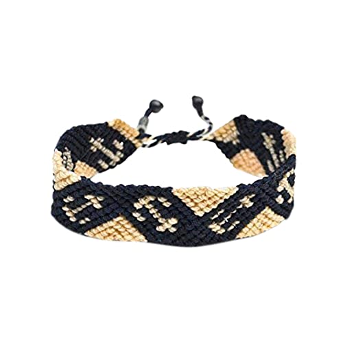 Nautical Anchor Sailor Knot Bracelet - Handmade Nylon Pull Cord Size Adjustable Bracelet for Men and Women in Custom Colors