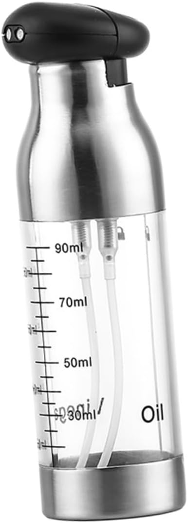 Stainless Steel Oil Spray Bottle Cooking Oil Dispenser for Bbq Salads More Compact Leak Design for Easy Use and Control