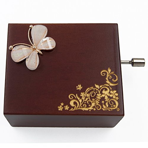 Mini Handcrank Music Box Tune of Fur Elise(Butterfly)