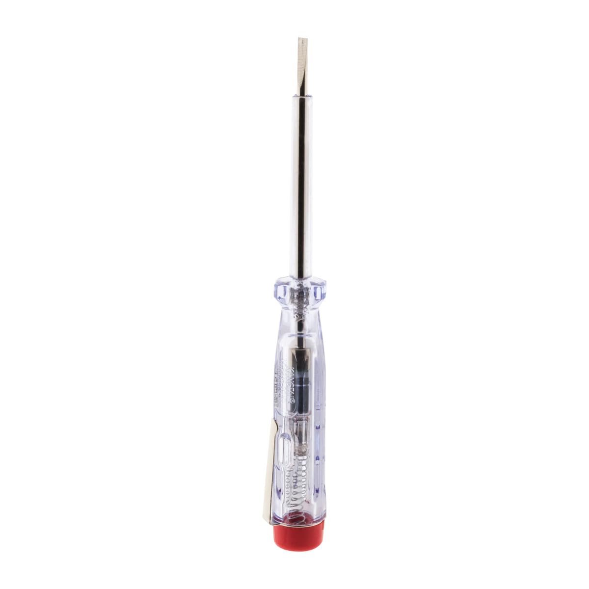 Zenitech - Śrubokręt Próbnik Napięcia 250V 50Hz - Płaska Szerokość 3 mm - Długość 140 mm - Z Wskaźnikiem Świetlnym - Idealny do Wykrywania Napięcia - Praktyczny - Żółty
