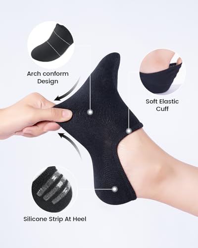 IDEGG No Show Socks Women & Men Low Cut Ankle Short Athletic Running Casual Invisible Liner Socks3