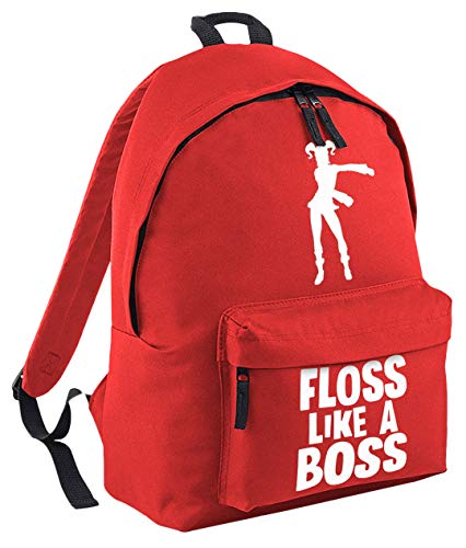 laylawson Floss Like A Boss Zoey Scolaire Sac à Dos Enfants Garçons Filles (Taille Unique, Rouge Vif)