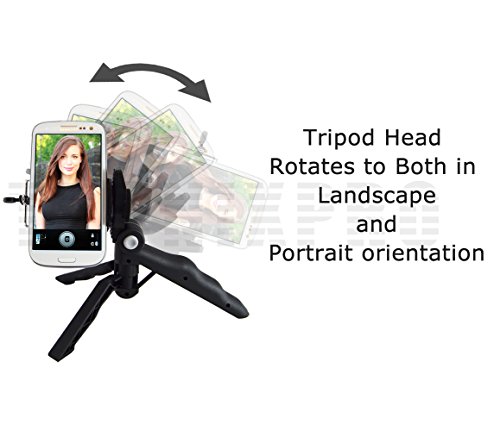 Adjustable Tabletop Camera/Smartphone Tripod/Steady-Shot Hand Grip, 6.5” Inches + Universal Tripod Smartphone Mount For Apple Iphone 6S, 6S Plus, Iphone Iphone 6, Iphone 6 Plus, Iphone 5C, Iphone 5S, Iphone 5, Iphone 4S, Iphone 4,Motorola Nexus 6, Motorola Droid Turbo, Motorola Moto G, Motorola Moto X (2Nd Generation), Motorola Moto X Pro, Motorola Moto G, Motorola Moto X, Lg G3, Lg G Flex 2, Lg G Flex, Lg G2, Lg Nexus 5 And Other Smartphones + Tronix Microfiber Cloth #TOP1