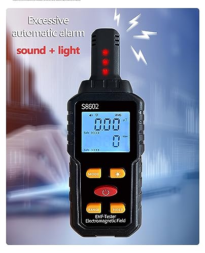 Contador Geiger Portátil, Testador De Radiação De Ondas Eletromagnéticas 3 Em 1, Alarme De Som E Luz