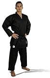adidas Student Karate White & Black 8oz Uniform/Gi with Free Belt WKF Approved Sizes 0000 to 7...