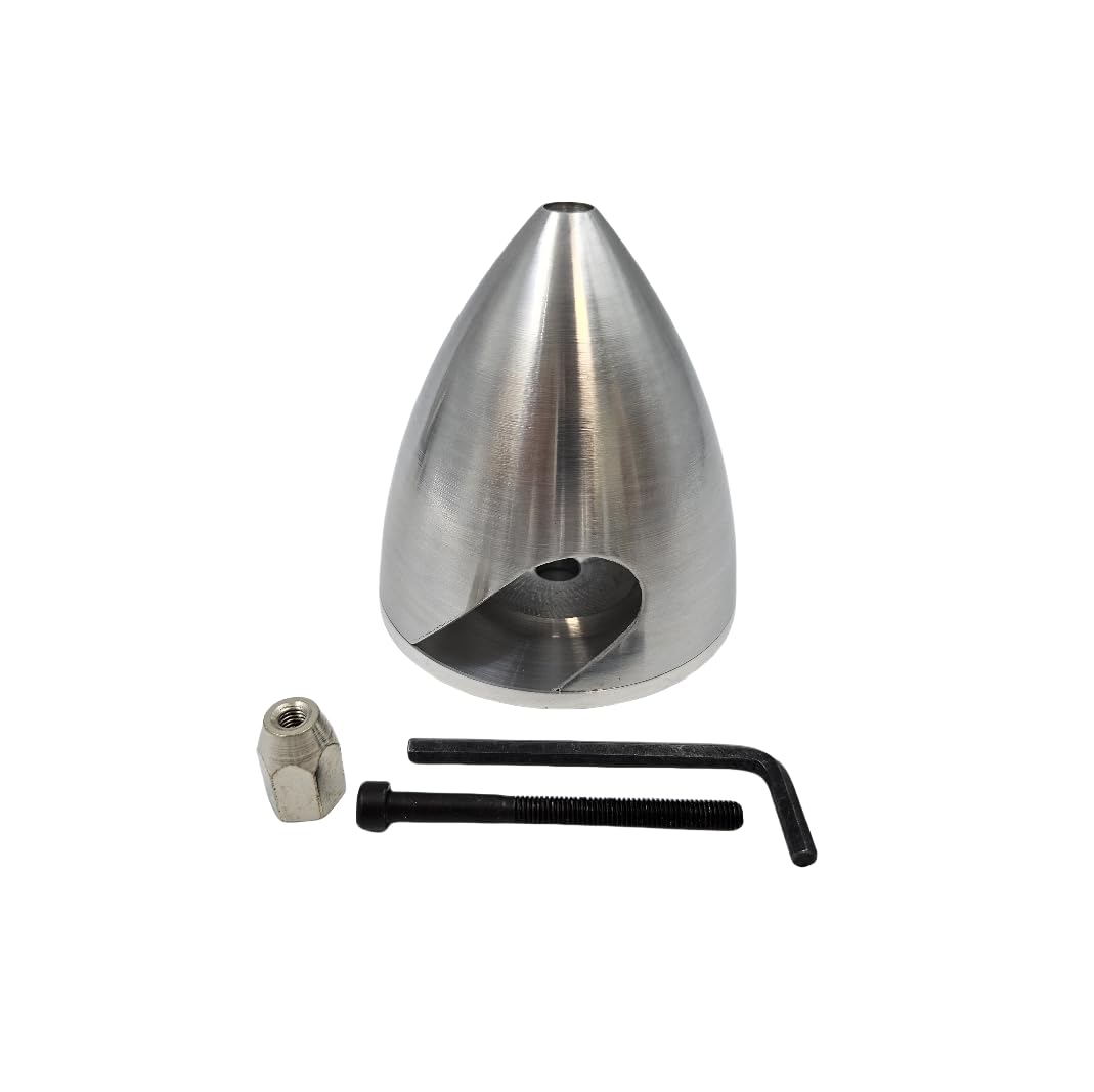 RC Models Aluminum Alloy Propeller Spinner 76-127mm(3.0-5.0inch) for 2 Blades Propeller Gasoline Engine Aeromodelling RC Parts (3.25"(82mm))