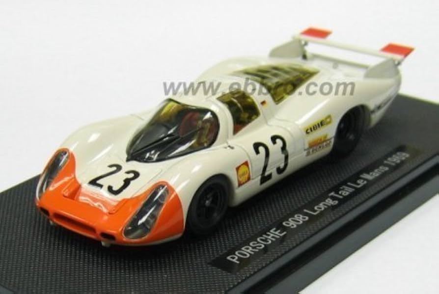EBBRO ポルシェ 908 longtail le mans EBBRO 1/43 Porsche 908 Long Tail Le Mans 1969 # 23 White