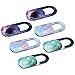 Webcam Cover Ultra DüNn Webcam Cover Kamera Abdeckung Handy Kamera Abdeckung Tablet Die DüNnste Webcam-SchutzhüLle FüR,Laptop,Smartphone,Tablet, 6 Teile, Sternenhimmelkarte